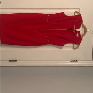 This is a red Calvin Klein dress!